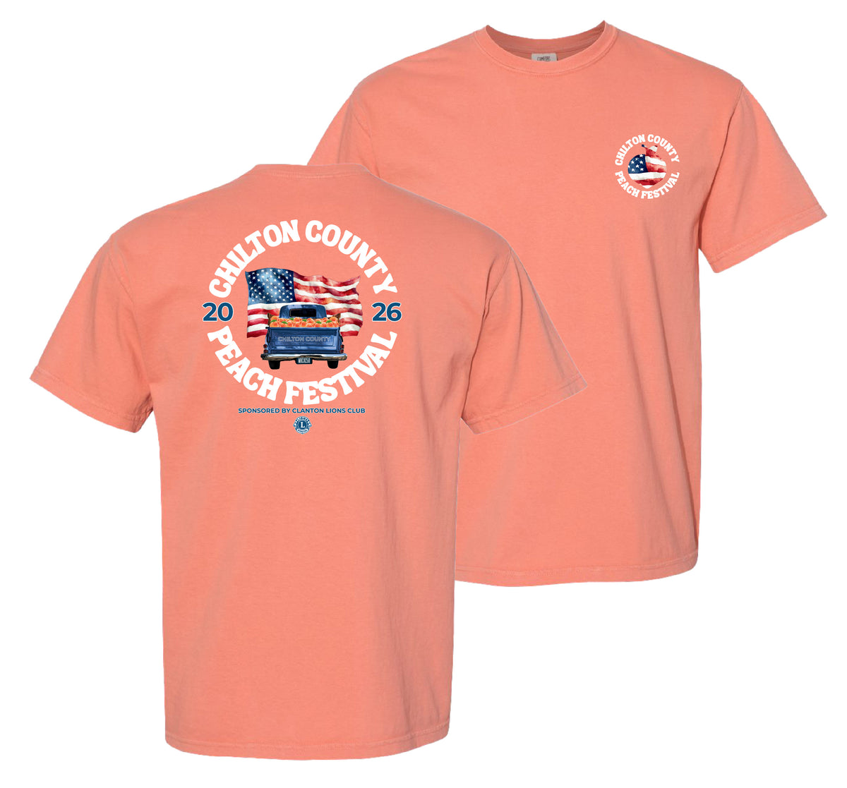 2026 Peach Festival T-Shirt (Adult) – Chilton County Peach
