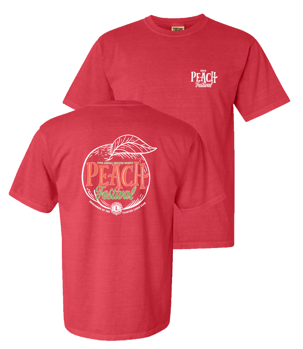 2024 Peach Festival TShirt (Adult) Chilton County Peach Festival Shop